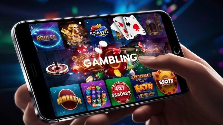 Antarmuka aplikasi mobile tukangwd dengan pilihan permainan slot dan sportsbook